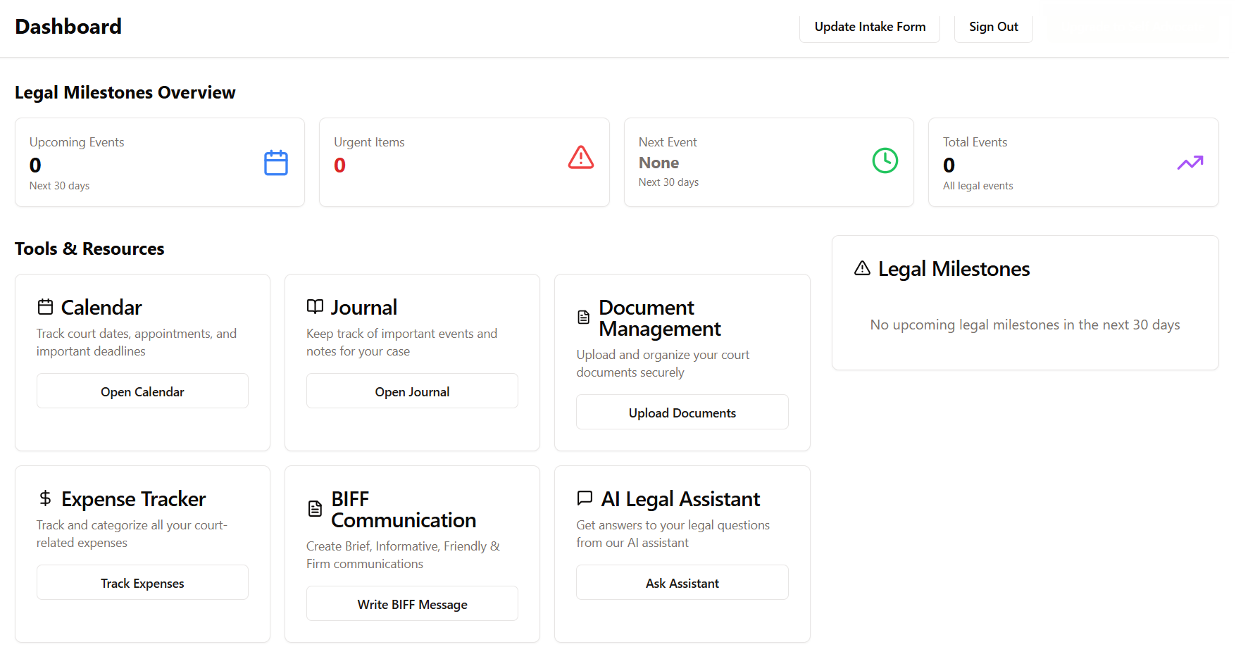 All-In-One Family Law Dashboard
